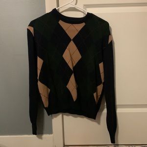 Brandy Melville Argyle Sweater
